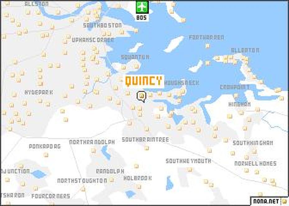 Quincy (United States – Usa) Map – Nona, Quincy, United States, Big United States, United States  For Children