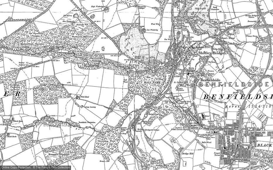 United Kingdom Provinces, United Kingdom Mountains, Francis Frith, Shotley Bridge, United Kingdom