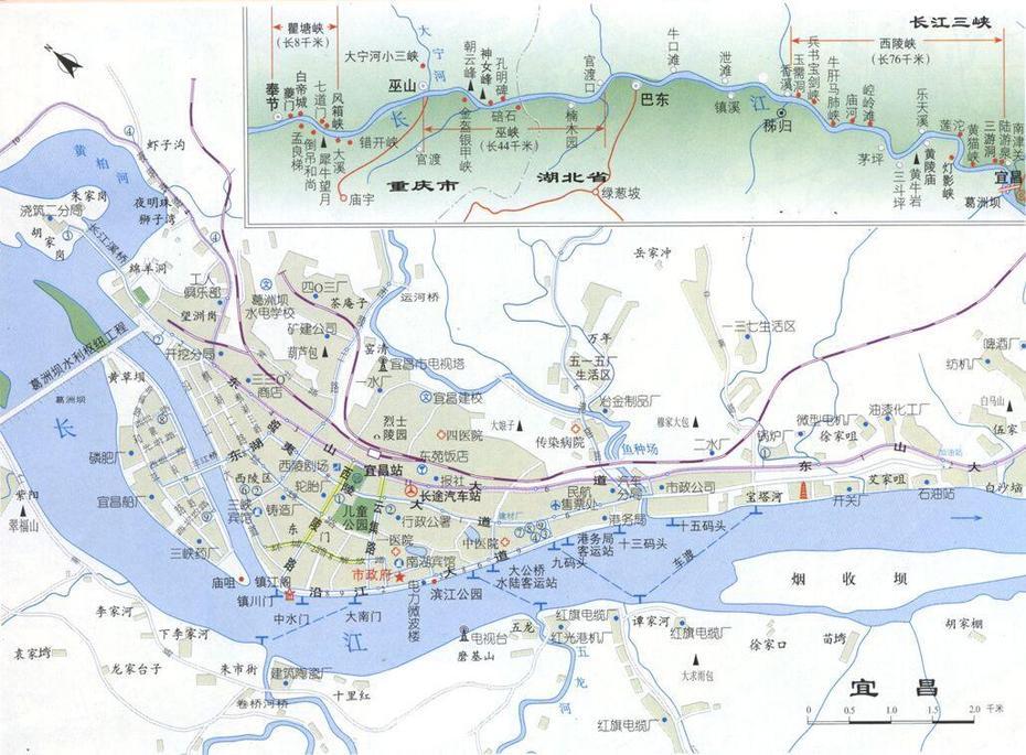 Yichang Map, Map Of Yichang China, Yichang City, Tourist Map, Yicheng, China, Xi An On China, Xianyang  Pyramid