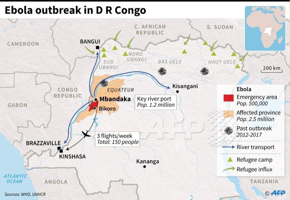 Afp News Agency On Twitter: “#Update The Ebola Outbreak In Dr Congo Has …, Mbandaka, Congo (Kinshasa), Rd Congo, Kinshasa Plan