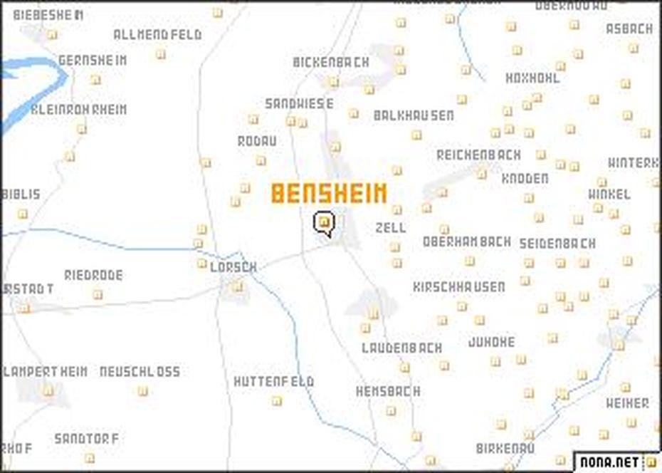 Bensheim (Germany) Map – Nona, Bensheim, Germany, Rothenburg Germany, Germany 3D