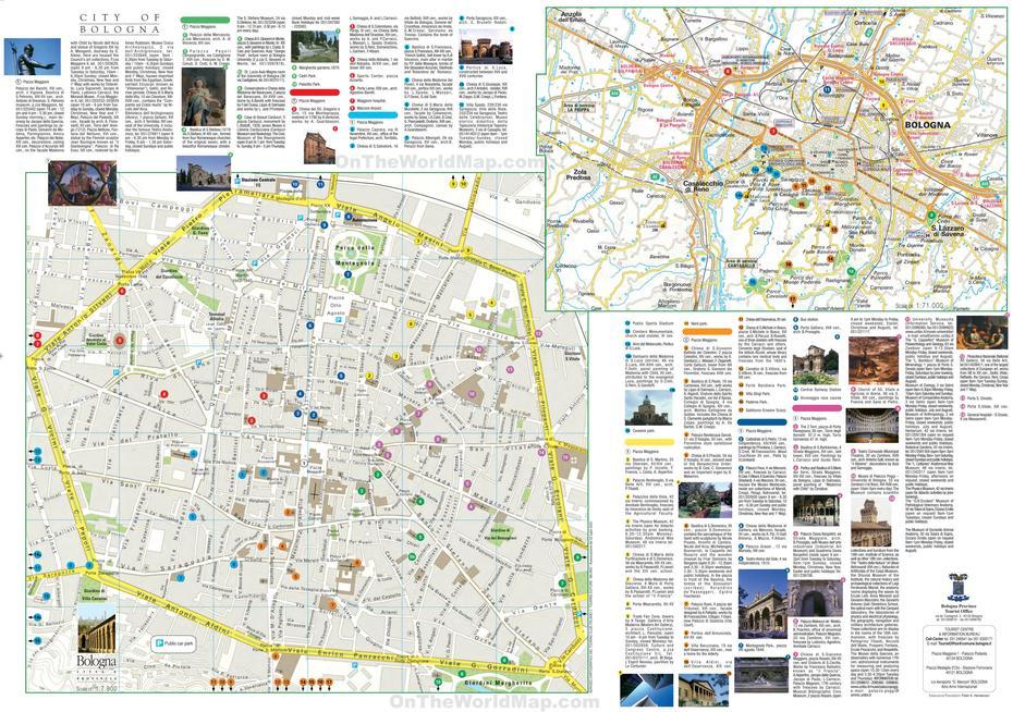 Bologna Tourist Map, Bologna, Italy, Bologna City, Bologna Location