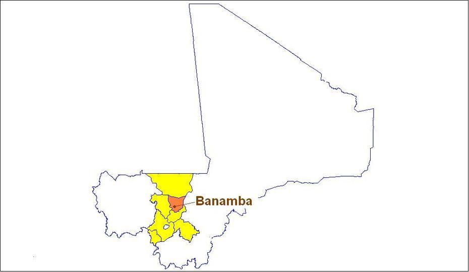 Cercle Banamba  Mapsof, Banamba, Mali, Gao, Mali Location