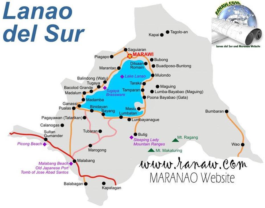 Internet Specialist: Lanao Del Sur Map By Ranaw, Masiu, Philippines, John Masius Productions, Lanao Del Sur