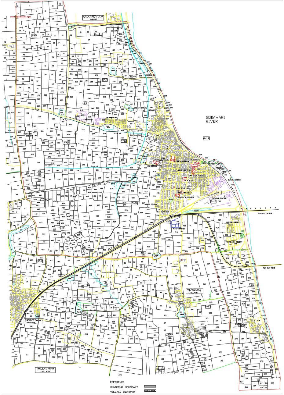 Kovvuru Base Map – Master Plans India, Kovvūr, India, Park  Side, Railway  Board