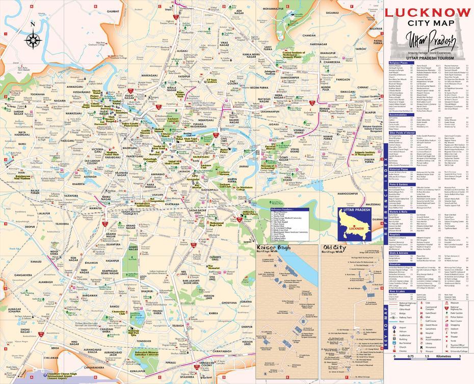 Large Lucknow Maps For Free Download And Print | High-Resolution And …, Lucknow, India, Bareilly In India, Lucknow Road