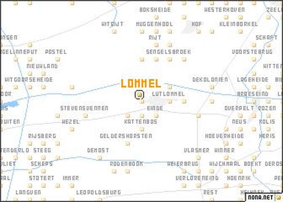 Lommel (Belgium) Map – Nona, Lommel, Belgium, Belgium, Hasselt Belgium