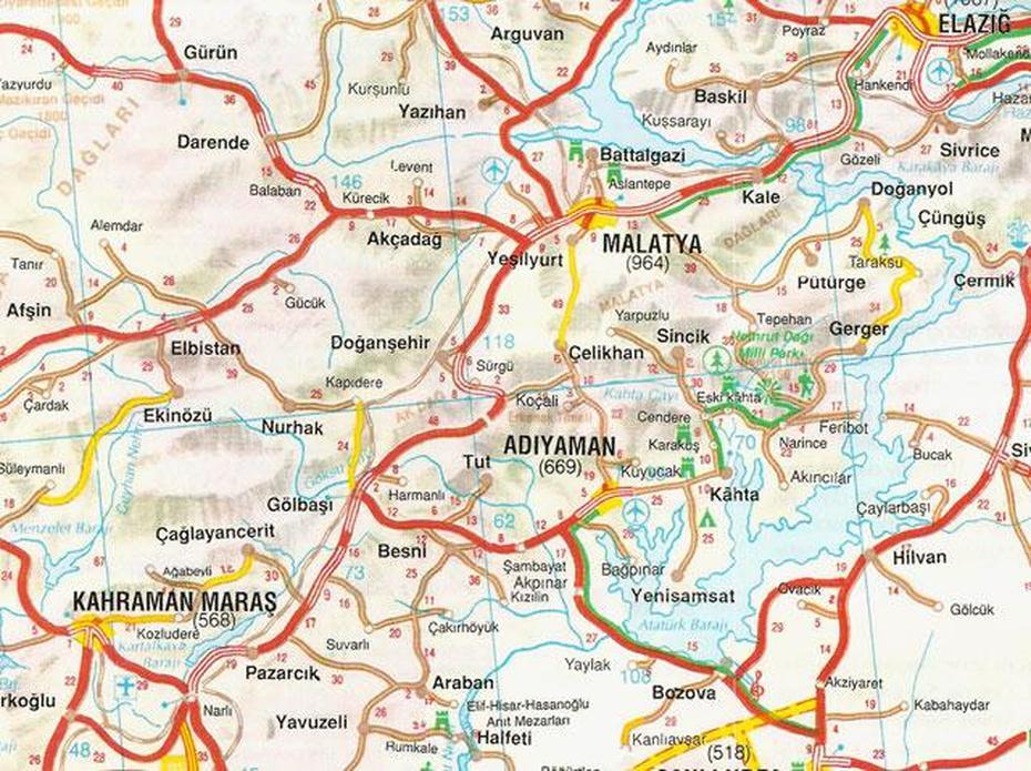 Malatya Map, Doğanşehir, Turkey, Turkey  With Cities, Visit Turkey