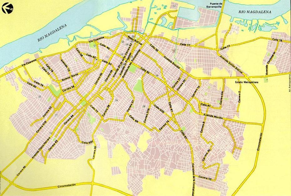 Mapa De Barranquilla Colombia, Barranquilla, Colombia, Atlantico Colombia, Cali-Colombia A