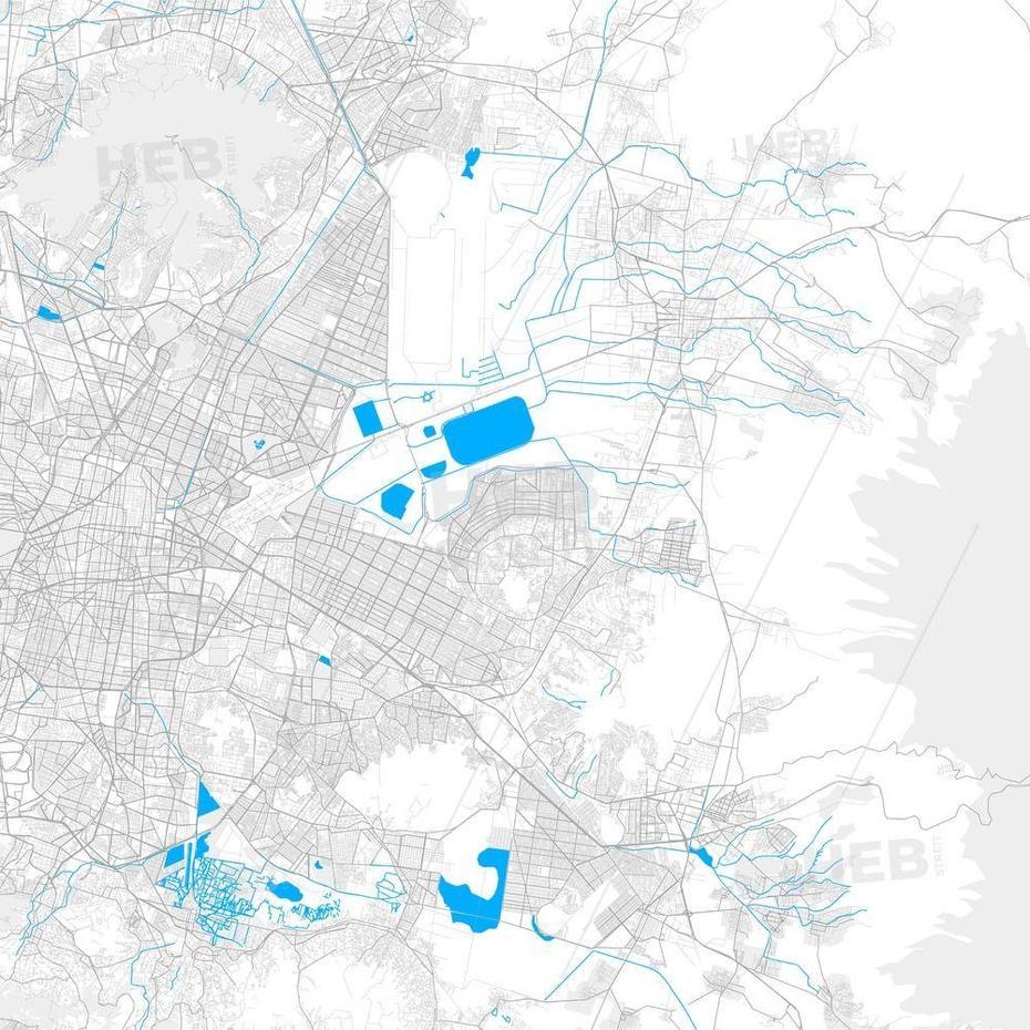 Rich Detailed Vector Map Of Chimalhuacan, Mexico, Mexico | Hebstreits …, Chimalhuacán, Mexico, Zonas De Mexico, Imagenes De  Chimalhuacan