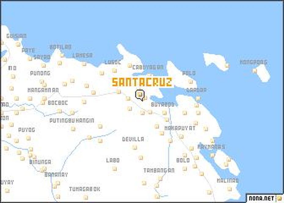 Santa Cruz (Philippines) Map – Nona, Santa Cruz, Philippines, Santa Cruz Argentina, Santa Cruz Island