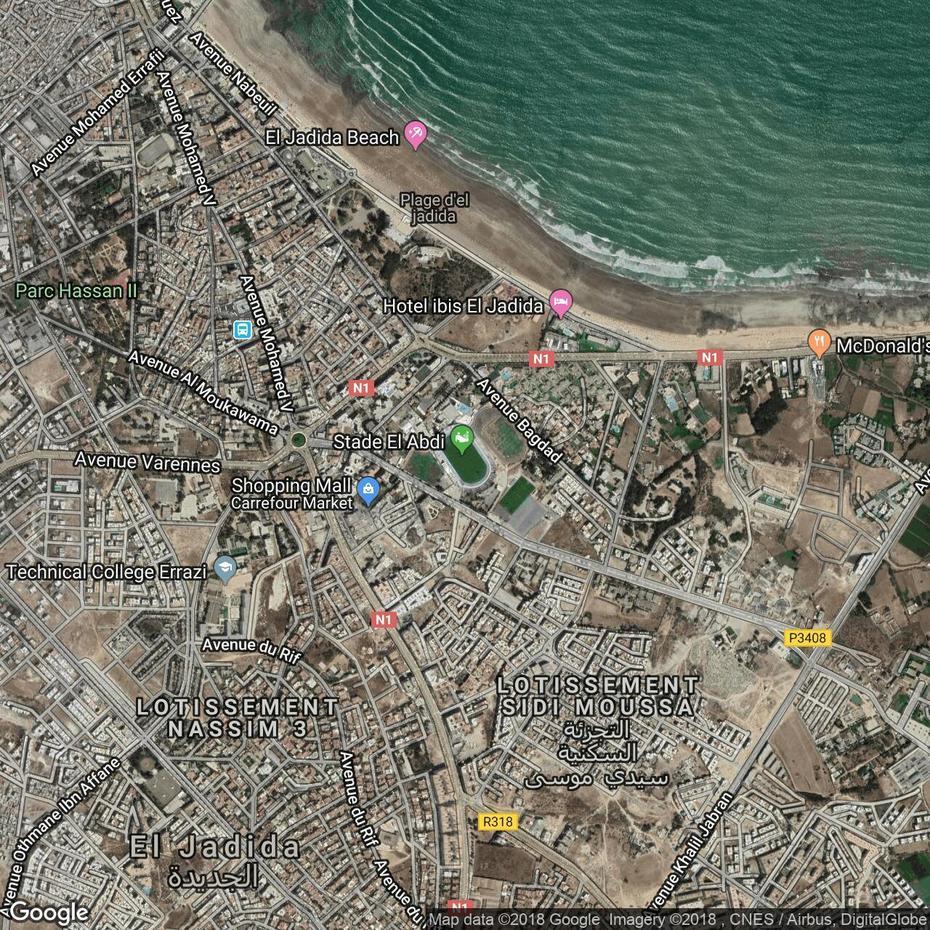 Stade Ben Ahmed El Abdi, Home To Difaa El Jadida – Football Ground Map, Ben Ahmed, Morocco, Aicha Ben Ahmed, Nour Ben Ahmed