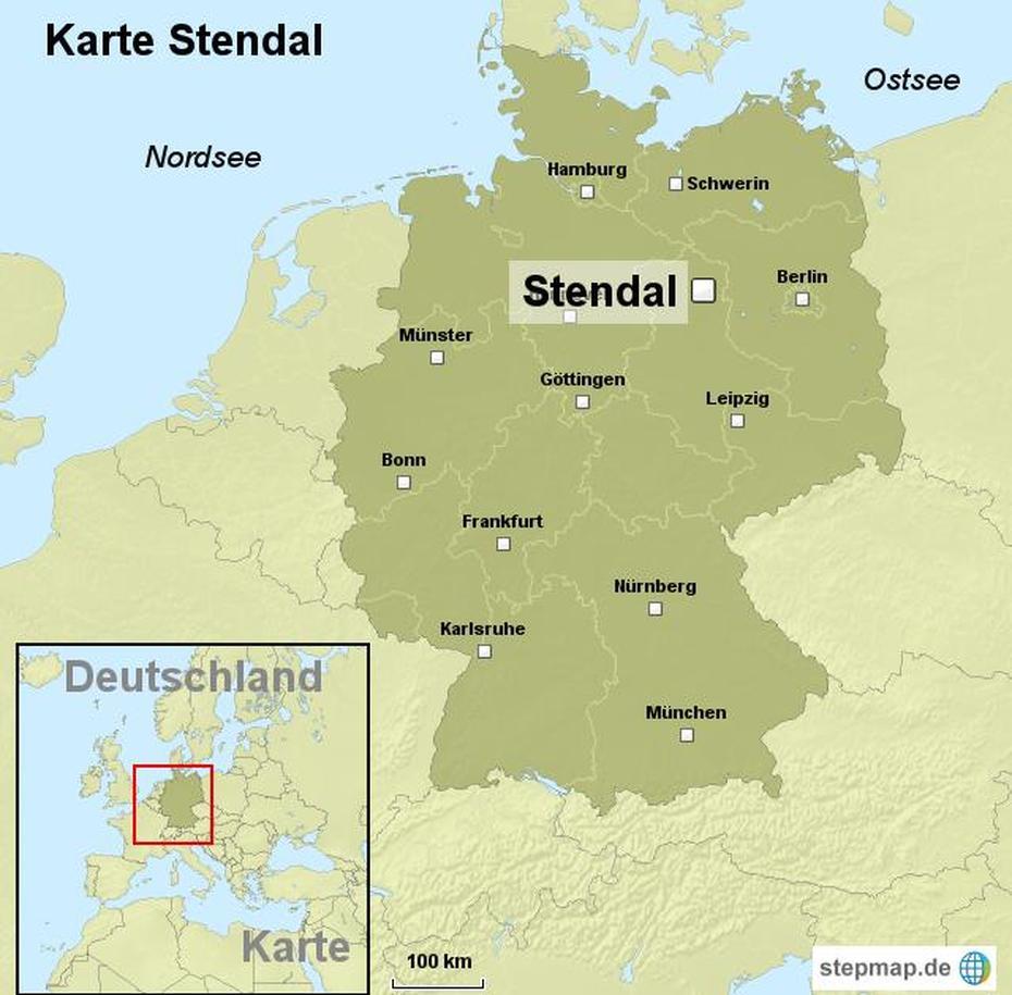 Stendal Karte | Karte, Stendal, Germany, Leipzig Germany, Lubeck Germany