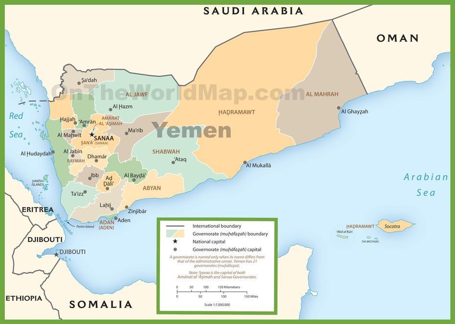 Yemen Political Map, Yarīm, Yemen, Türkan  Şoray, Su  Yari