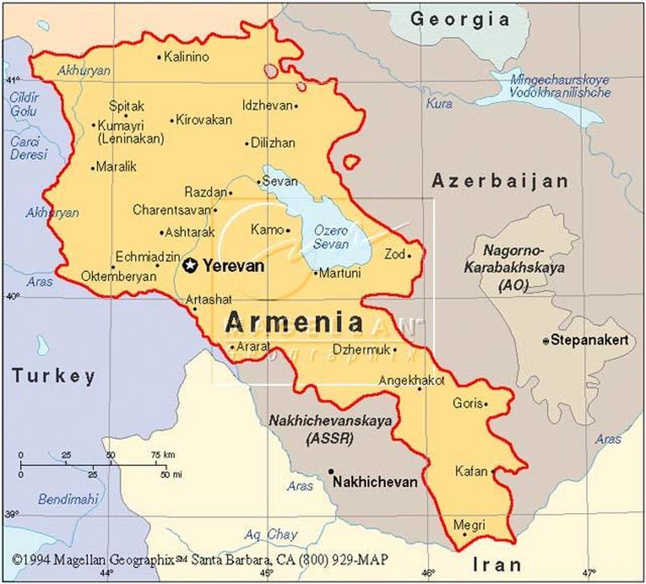 Yerevan Map, Yerevan, Armenia, Historical Armenia, Karta Armenia