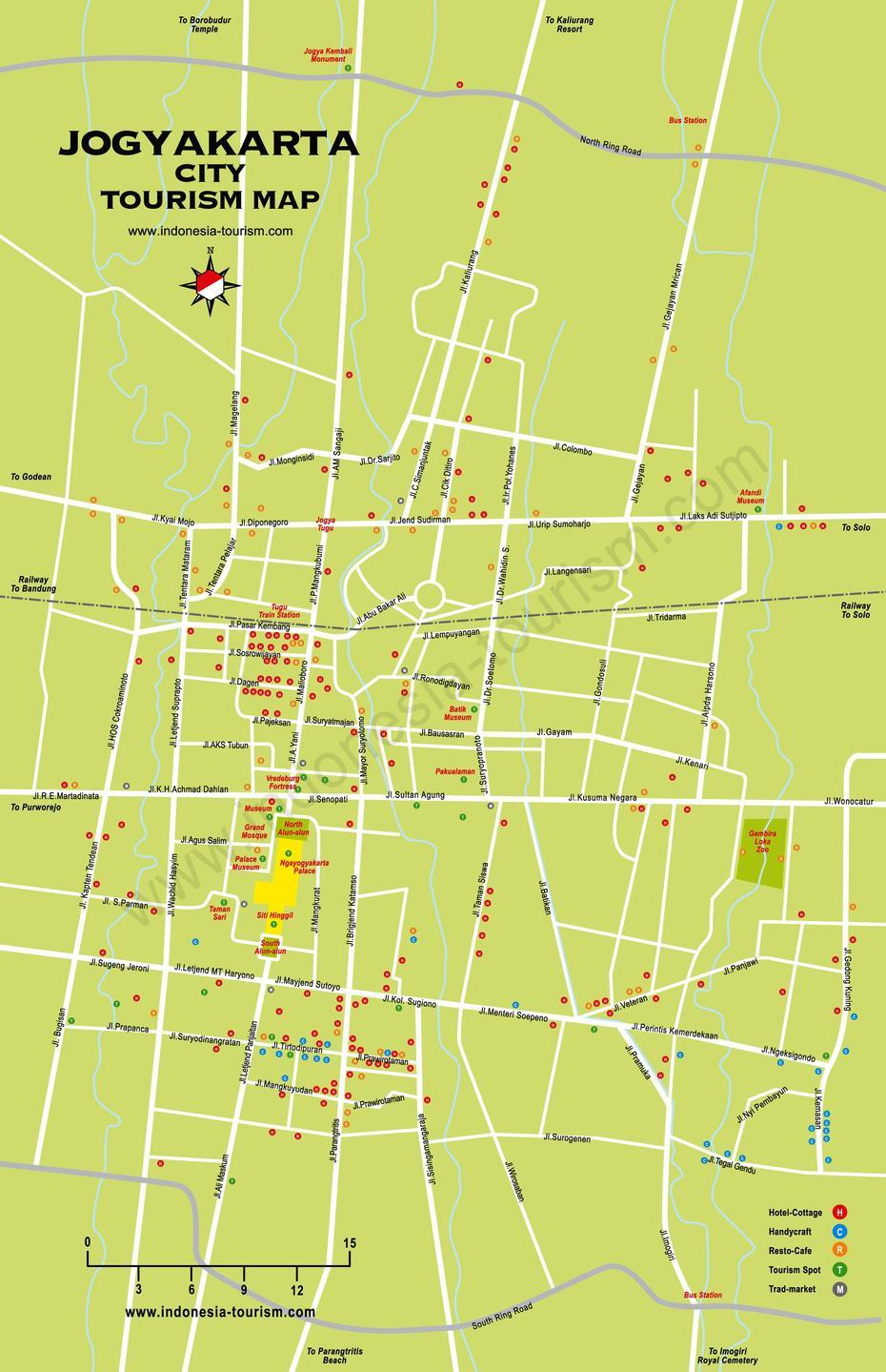 Yogyakarta City Map – Jogjakarta City Map, Yogyakarta, Indonesia, Yogyakarta Tourism, Indonesia City