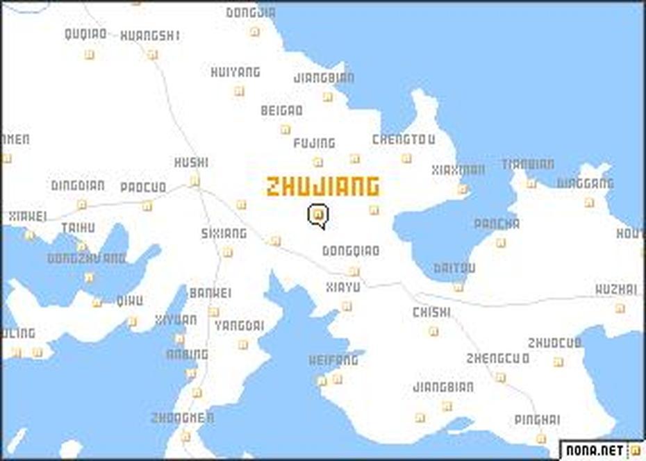 Zhujiang (China) Map – Nona, Zhugang, China, China  Printable, Of China Provinces