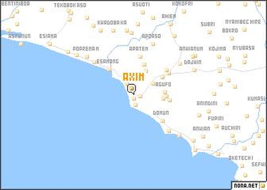 Axim (Ghana) Map – Nona, Axim, Ghana, Tema Ghana, Tamale Ghana