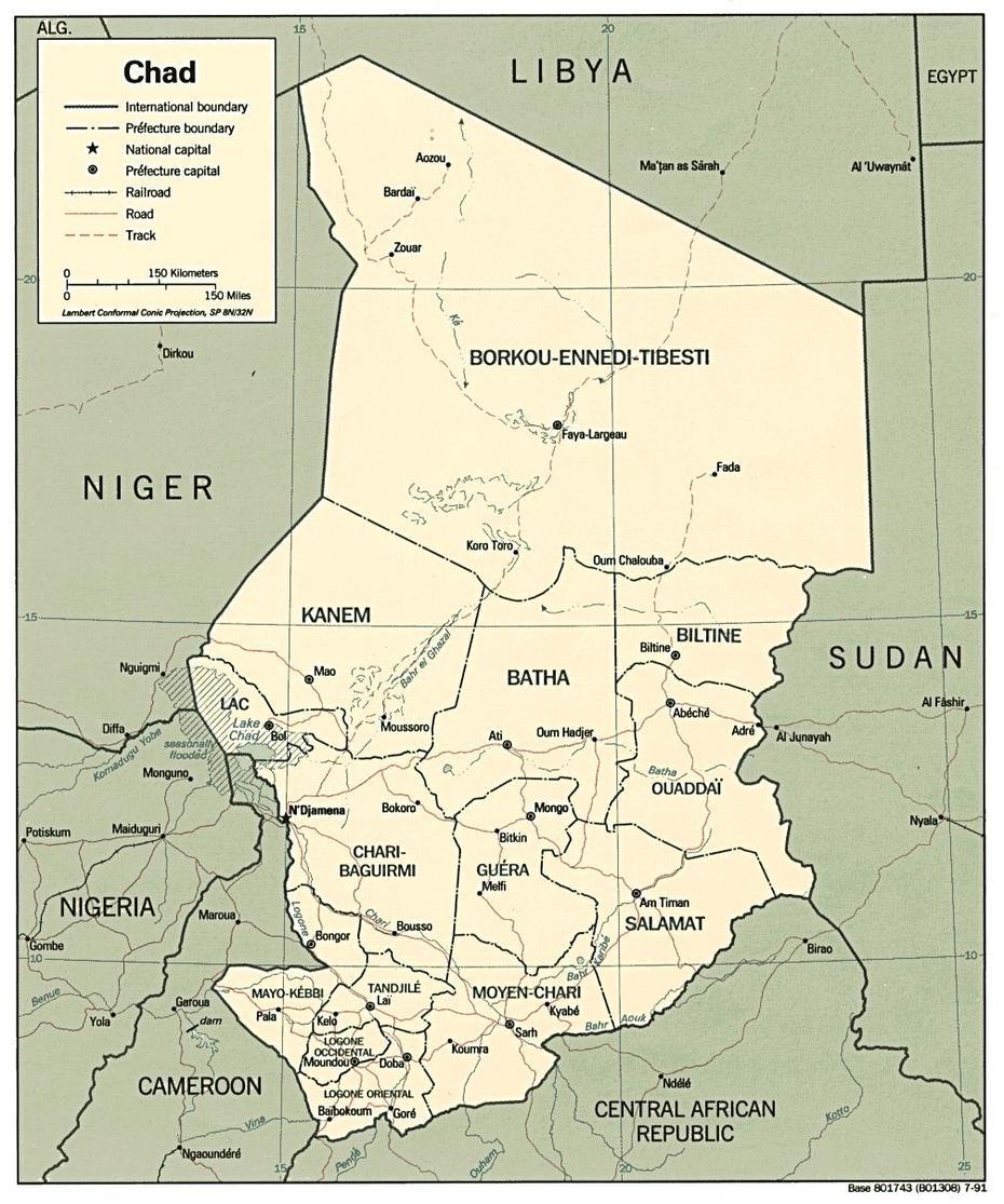 Chad Outline, Lake Chad Africa, Chad , N’Djamena, Chad