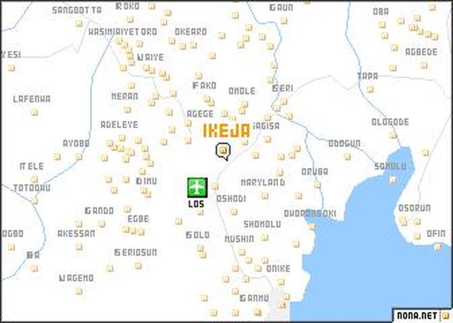 Ikeja (Nigeria) Map – Nona, Ikeja, Nigeria, Shoprite Ikeja, Lagos Nigeria Hotels