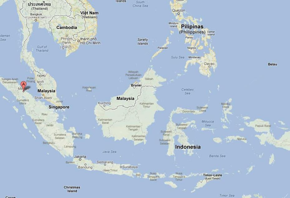 Medan Map And Medan Satellite Image, Medan, Indonesia, Lake Toba, Palembang