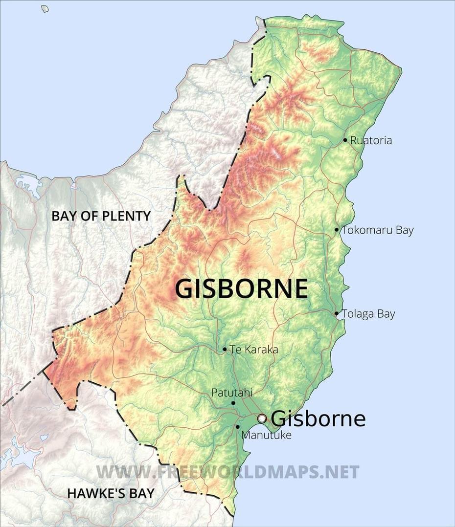 New Zealand Counties, New Zealand Area, , Gisborne, New Zealand