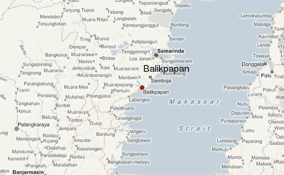 Peta Kota Balikpapan, Kalimantan Indonesia, Location Guide, Balikpapan, Indonesia