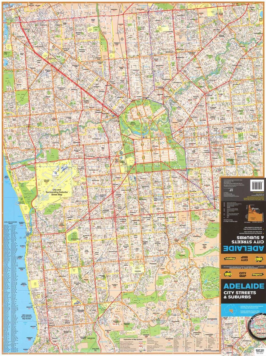 Adelaide Suburban Map Ubd 562 – Map Of Adelaide Suburns – Mapworld, Adelaide, Australia, Adelaide Suburbs, Adelaide Area