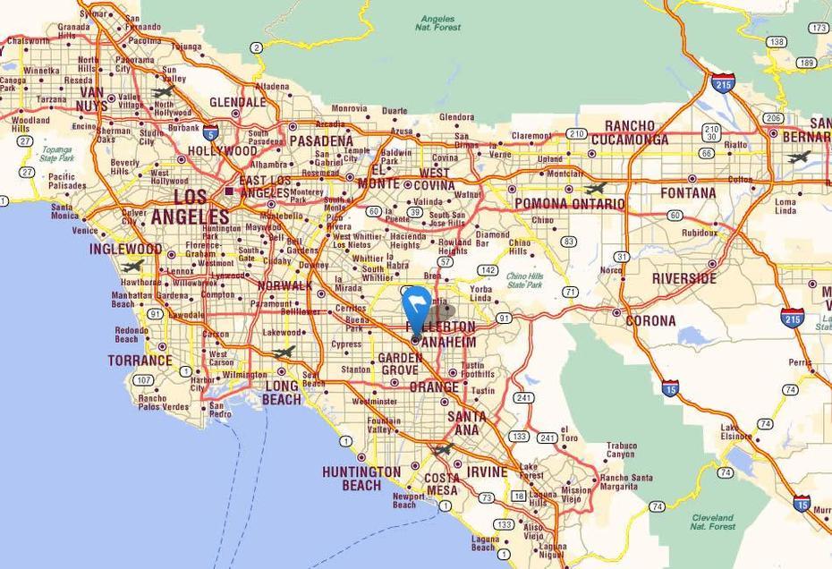 Anaheim California Map, Anaheim, United States, United States  50 States, United States  Puzzle