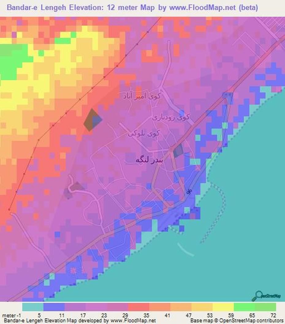Bandar Assaluyeh, Iran Location On World, Elevation , Bandar-E Lengeh, Iran