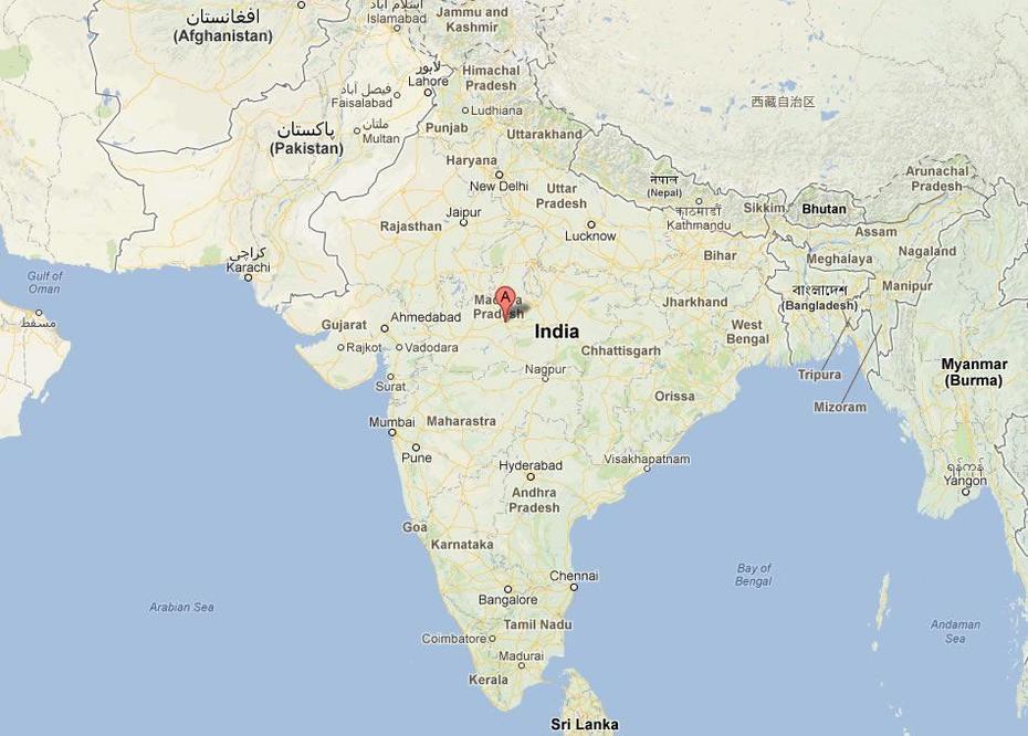 Bhopal Map, Bhopāl, India, Bhopal In, Chennai On India