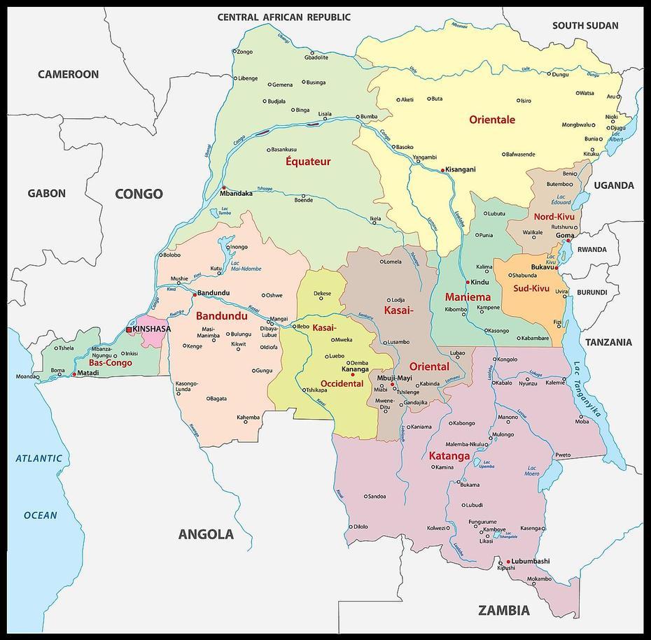 Democratic Republic Of The Congo Maps & Facts – World Atlas, Aru, Congo (Kinshasa), Kinshasa World, Bukavu Congo