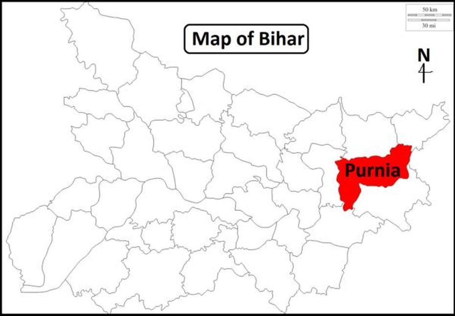 District  Of Bihar, Rajagriha On, Mental Clu, Purnea, India