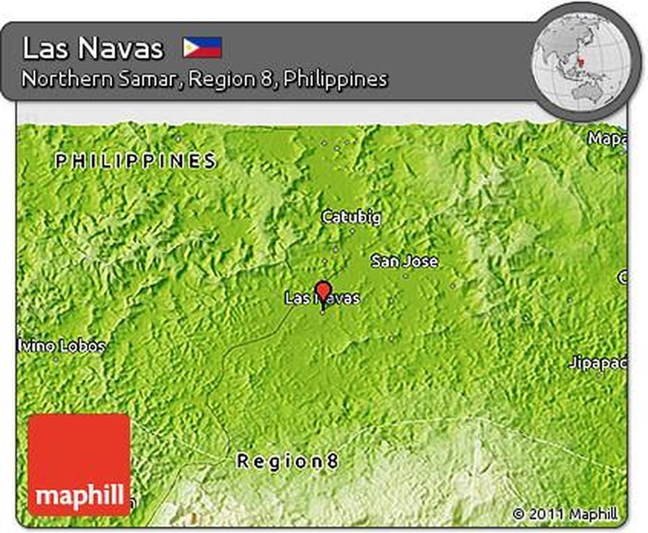 Free Physical 3D Map Of Las Navas, Las Navas, Philippines, Battle Of Las Navas De Tolosa, Las Navas De Tolosa 1212