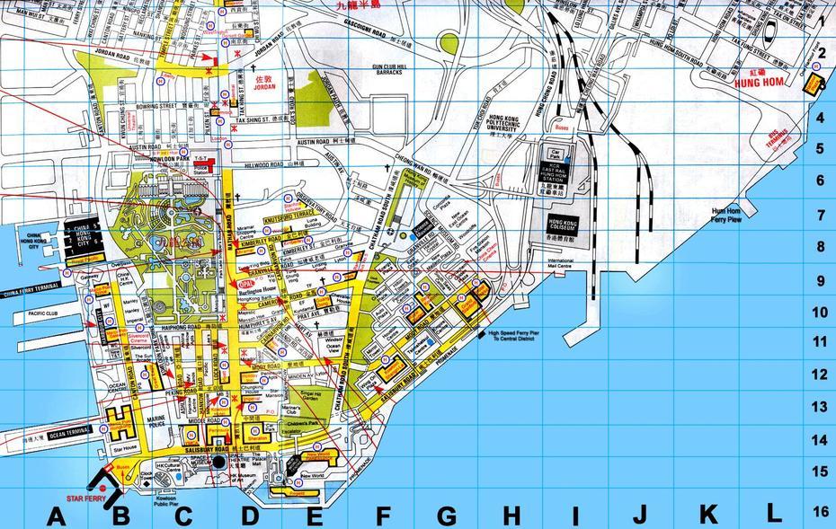 Kowloon Map – Kowloon  Mappery, Kowloon City, Hong Kong, Hong Kong Street, Hong Kong Hotel