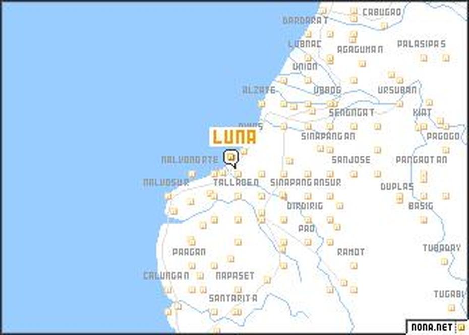 Luna (Philippines) Map – Nona, Luna, Philippines, Hotel Luna Vigan, Luna La Union