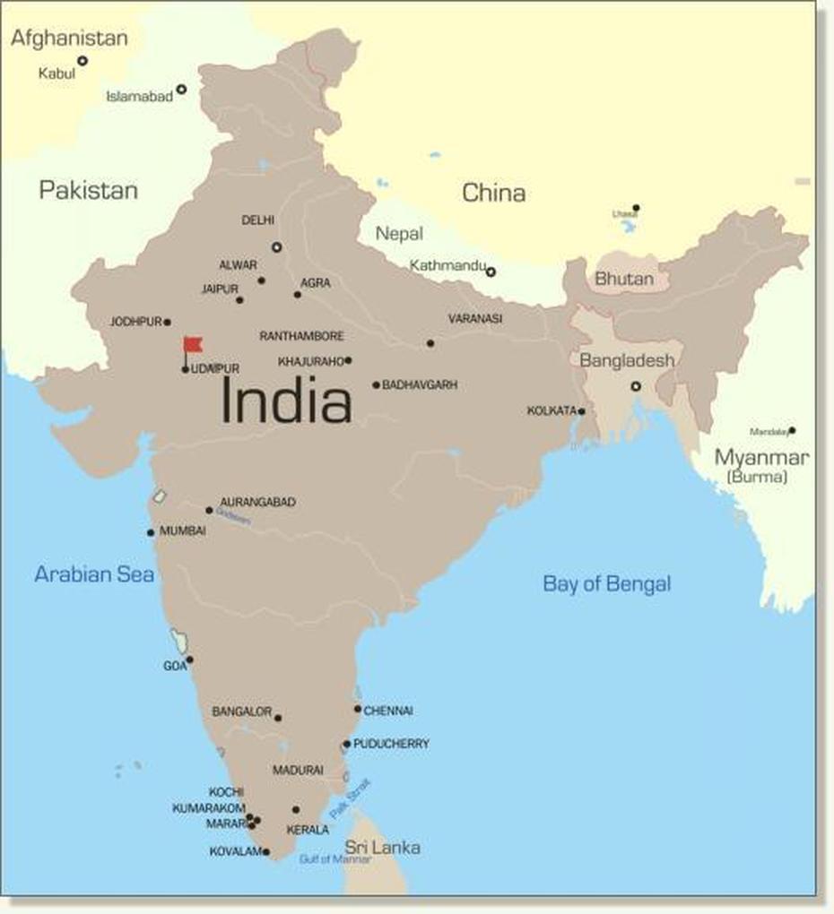 Map Of India Udaipur – Maps Of The World, Udaipur, India, Jodhpur India, Jaipur  Outline