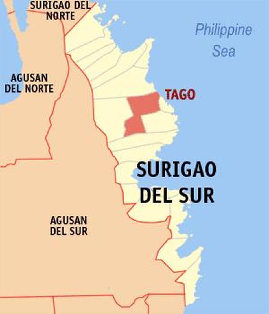 Map  Municipality Of Tago, Tago, Philippines, Surigao Del Sur, Kenichi Tago