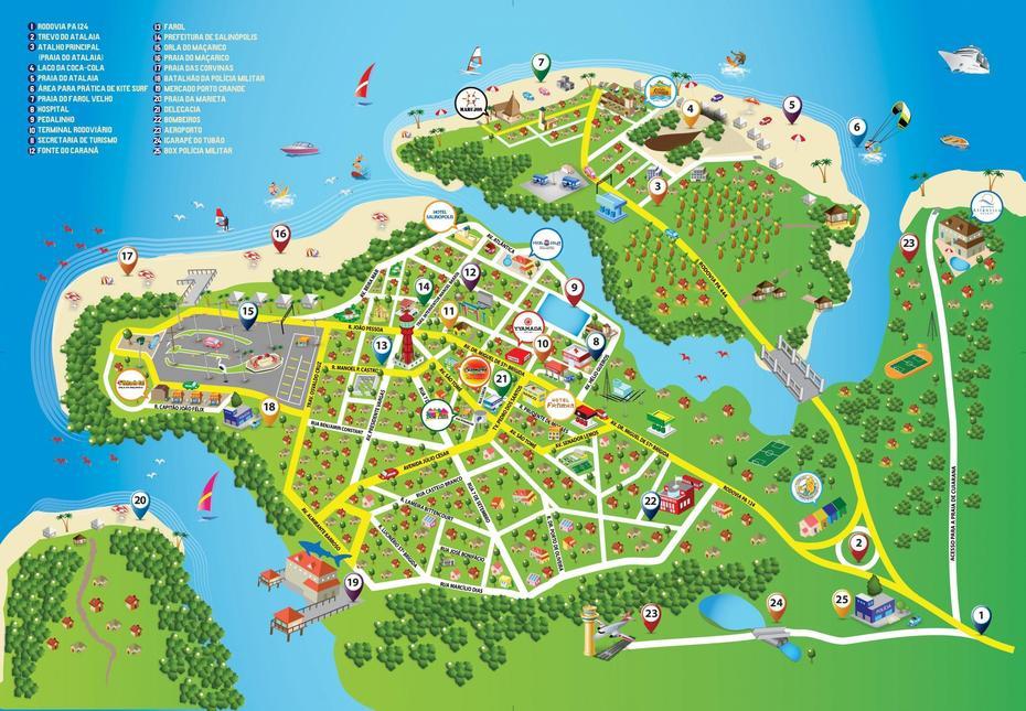 Mapa De Salinopolis – Pa | Mundo Jurassico, Parque Jurassico, Parque, Salinópolis, Brazil, Brazil On World, Brazil  Cartoon