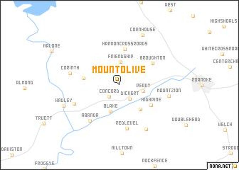 Mount Olive (United States – Usa) Map – Nona, Mount Olive, United States, Mount Of Olives Pictures, Mount Olive Nc