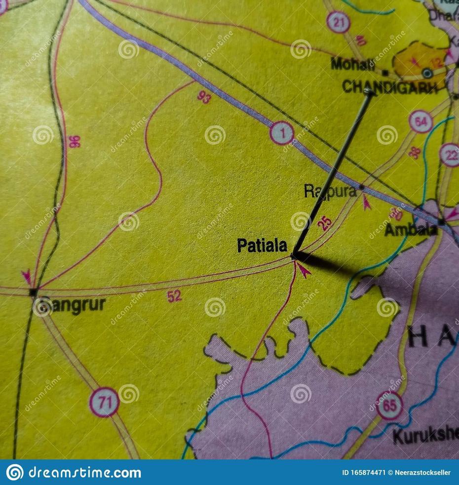 Patiala City Name Displayed On Geographic Map In India Stock Image …, Patiāla, India, Patiala, Patiala  Dresses