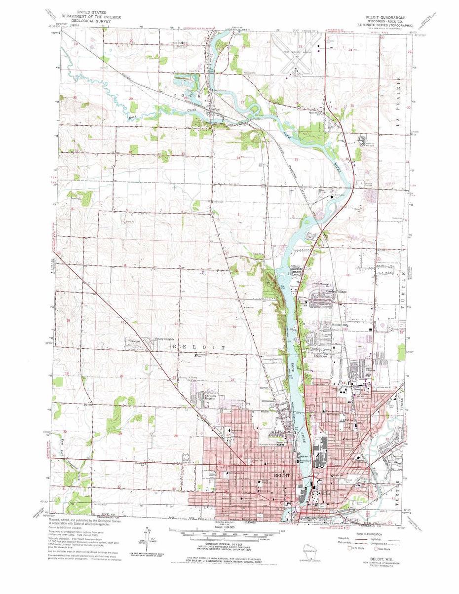 South Beloit Il, Beloit Wi City, Usgs, Beloit, United States