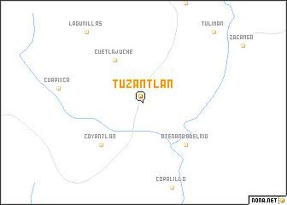 Tuzantlan (Mexico) Map – Nona, Tuzantán, Mexico, Printable Mexico, Spanish Mexico