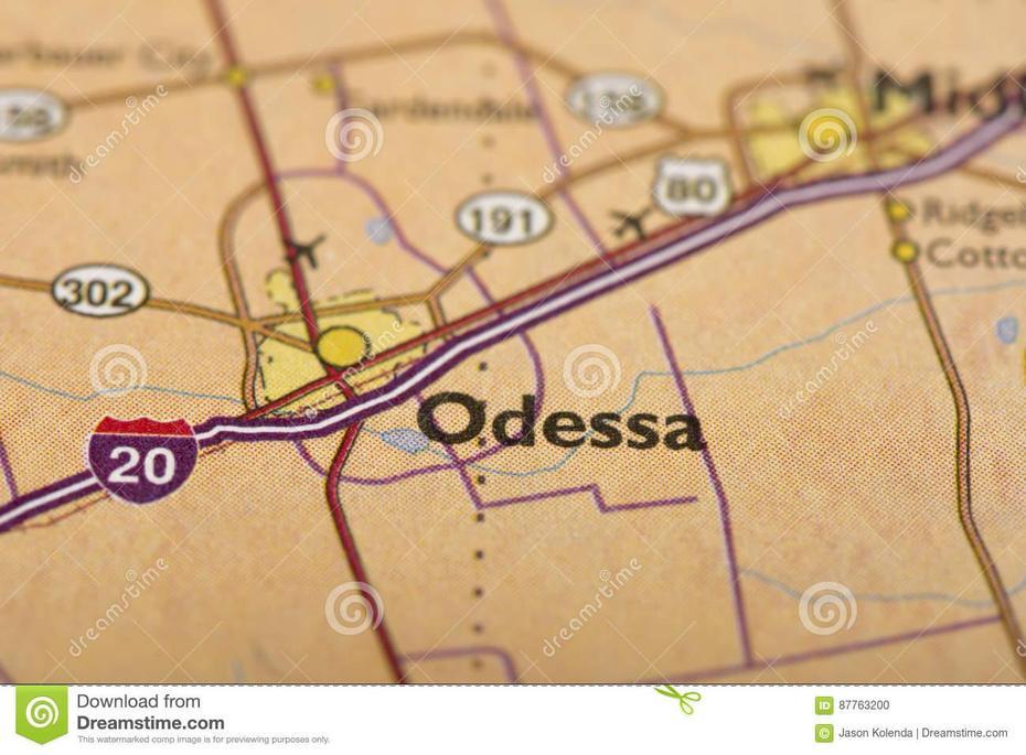 United States  Oceans, United States  With Pins, Odessa, West Odessa, United States