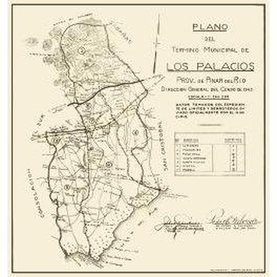 Vintage Cuba Collectible Maps – Mapas > Los Palacios, Cuba Mapa Del …, Los Palacios, Cuba, Palacio De Valle Cienfuegos Cuba, Trinidad Palacios