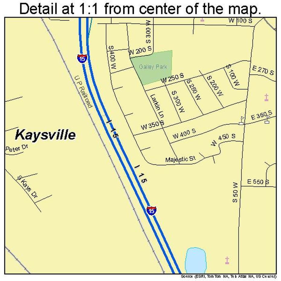 Kaysville Utah Street Map 4940360, Kaysville, United States, Downtown Kaysville Utah, Kaysville Utah Location