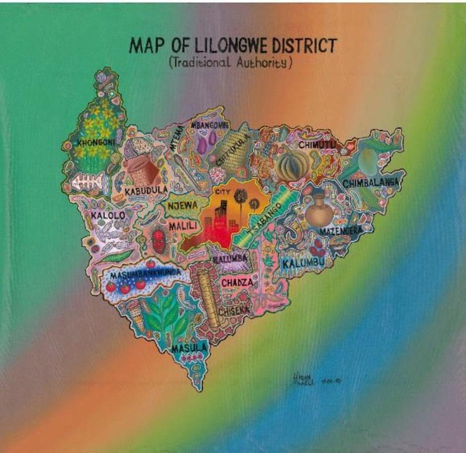 Map Of Lilongwe Malawi By George Mkumbula – Etsy, Lilongwe, Malawi, Malawi District, Karonga Malawi