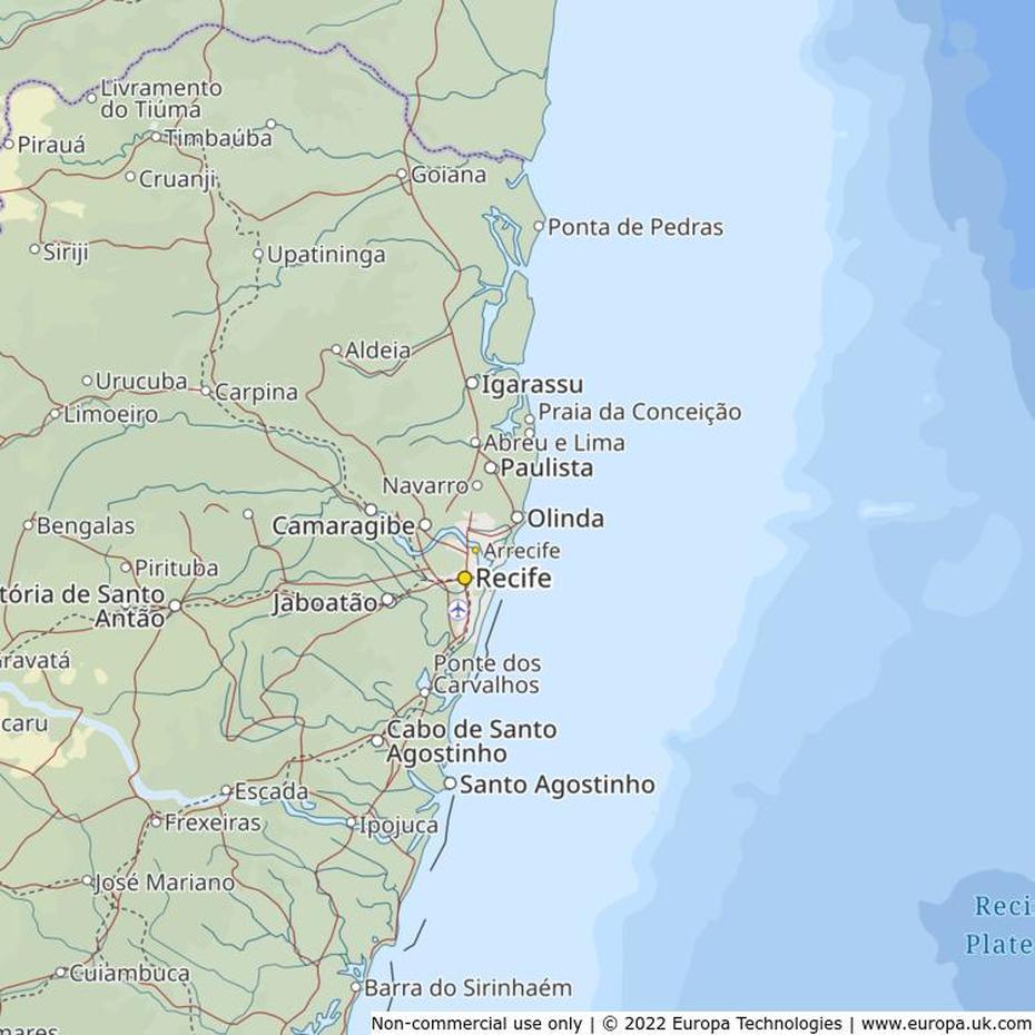 Map Of Olinda, Brazil | Global 1000 Atlas, Olindina, Brazil, Brazil On World, Brazil  Cartoon