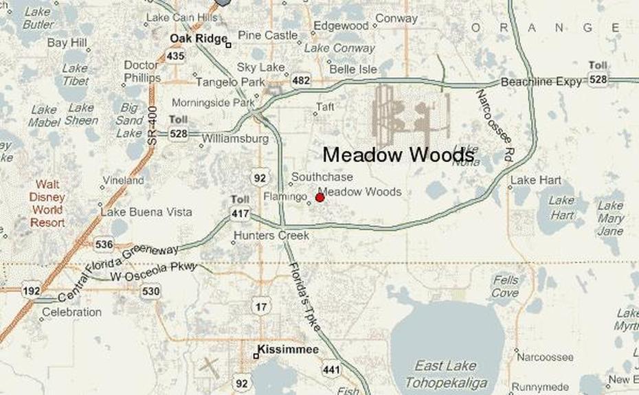 Meadow Woods Location Guide, Meadow Woods, United States, Wooden United States, United States Topo