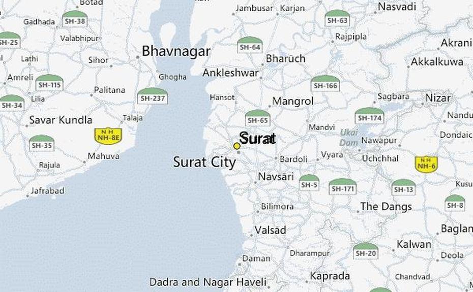 Surat City Map Zone Wise, Sūrat, India, Porbandar India, Surat Thani